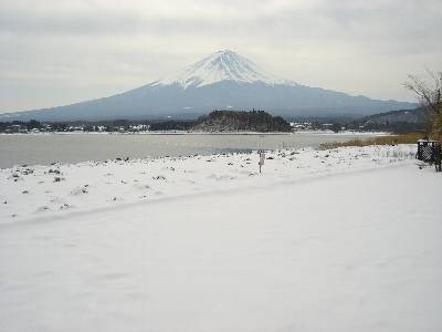 大石公園から見た富士山